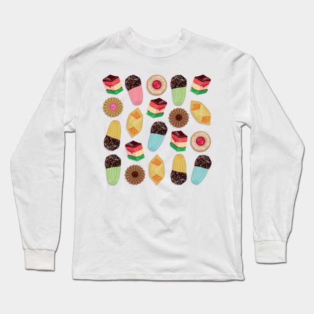 Assorted Bakery Cookies Long Sleeve T-Shirt by PaperMoonProjects